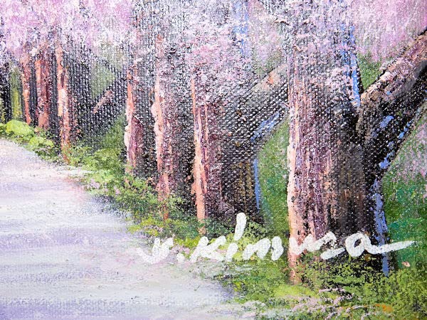 木村由記夫 「大覚寺の桜」油絵 絵画 真作 楽天市場】絵画 油絵 大覚寺の桜 F20号 （木村由記夫） 送料無料